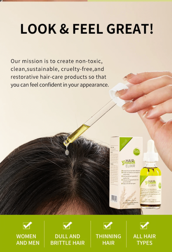 hair growth elixir – 100% natural herbal hair growth oil