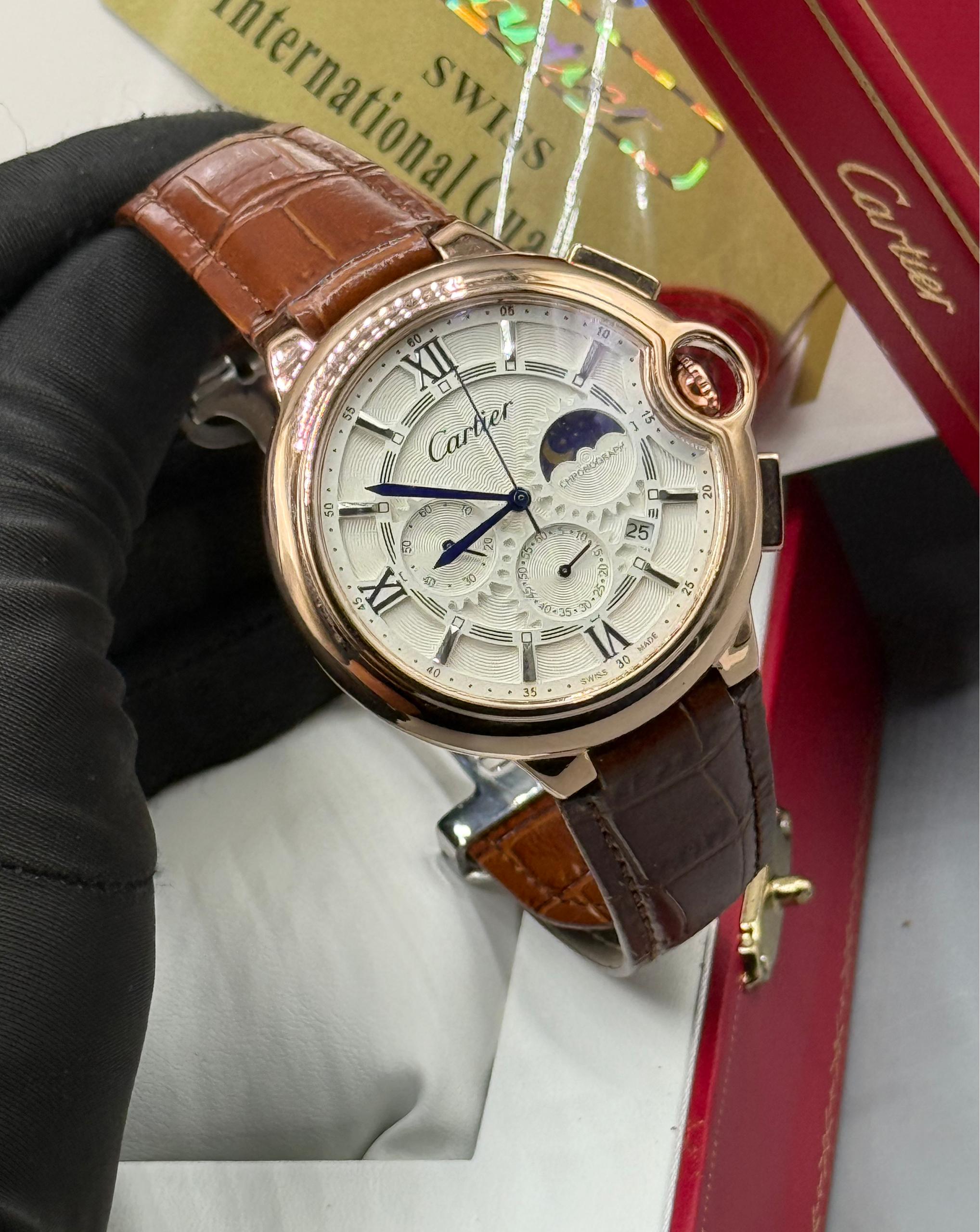 active chronograph cartier leather wristwatch – luxury men’s timepiece active chronograph cartier leather wristwatch – luxury men’s timepiece
